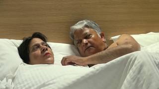 Aruna \u0026 Hari Sharma relaxing in Rm 208 Hilton Garden Inn North 4* Milan, Aug 01, 2017