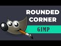 How to add rounded corners to images in GIMP