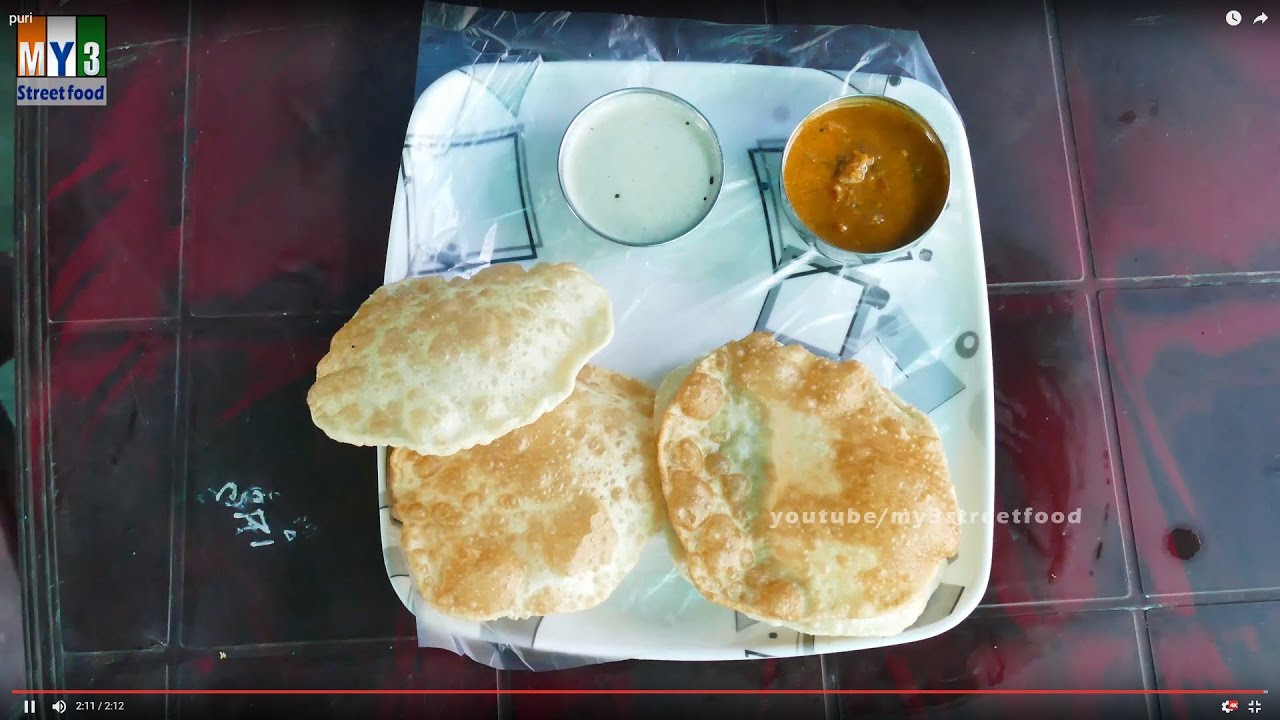 PURI MAKING | BREAKFAST RECIPES IN INDIA street food | STREET FOOD