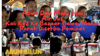 Abun Dan Muki Berjual Air Jus Di Bazaar Gawai Miri diserbu Warga Miri