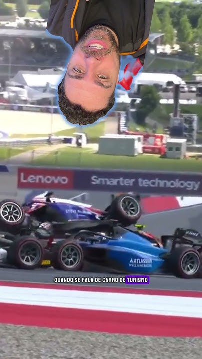 Exemplo de Dive Bomb em Acidente na Fórmula 2 #AustianGP #F1 #F2