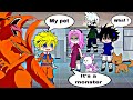 Bring Your Pet To School ✨ || Naruto Sasuke Sakura || Gacha Club old meme trend