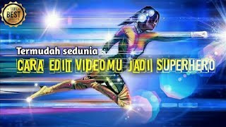 Cara EDIT VIDEO Jadi Superhero Sakti | Superhero Editing App (part2) screenshot 2