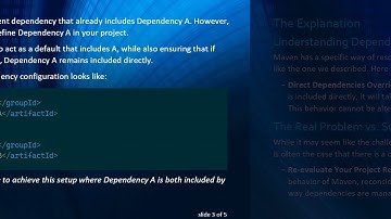 Understanding How to Make Transitive Dependency Default and Override Direct Dependency in Maven