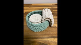 how to crochet a basket  full pattern video tutorial