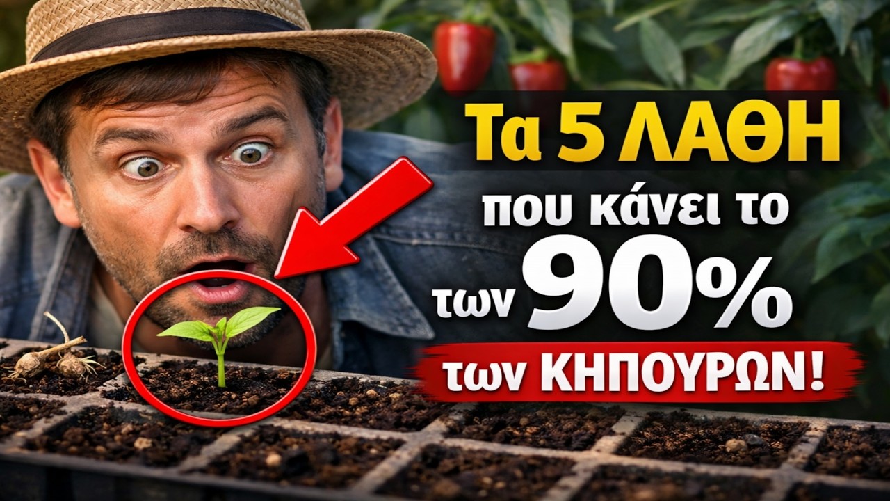 Σπορά πιπεριάς: Τα 5 ΛΑΘΗ που κάνει το 90% των κηπουρών! 🌶️ Το μυστικό για μια πλούσια σοδειά!