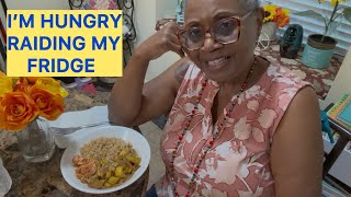 Attacking and raiding my refrigerator for food.￼ #food #raiding #hungry #leftovers 