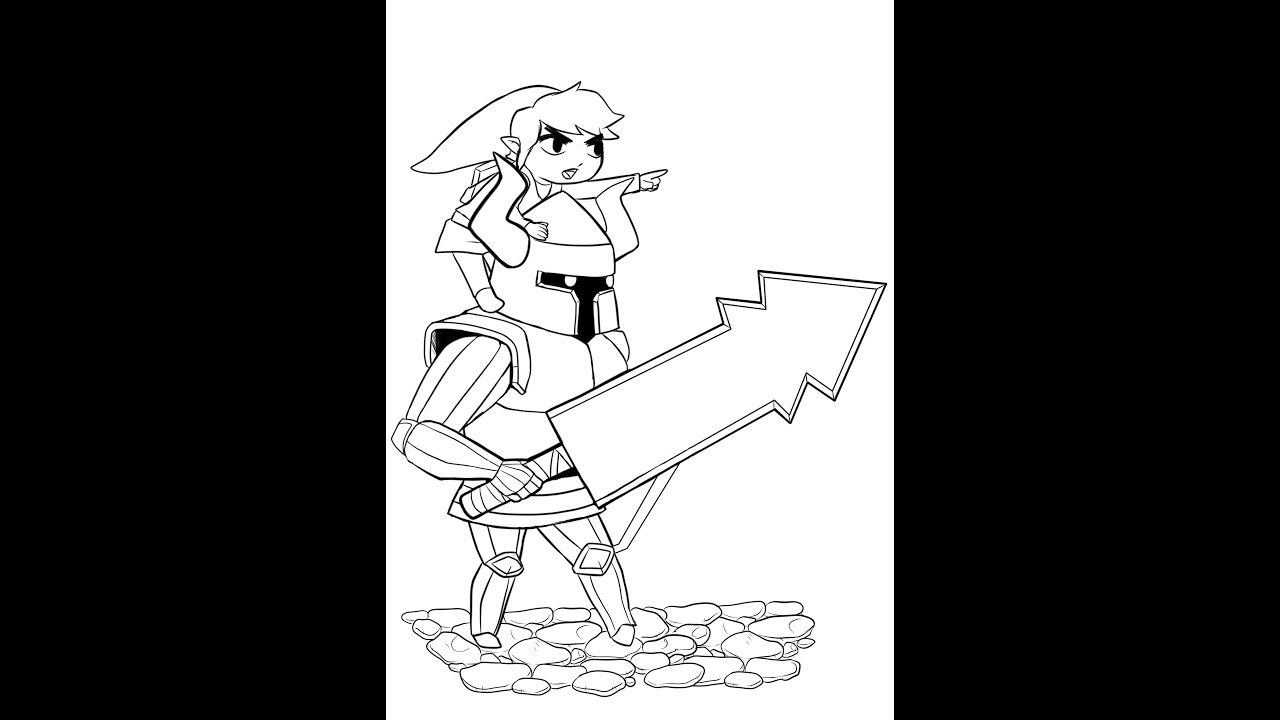 This is an image of Witty breath of the wild coloring pages It's just a picture of Witty breath of the wild coloring pages