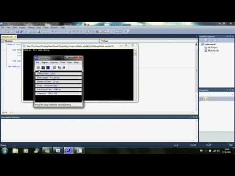 Visual basic 2010 Console Application -- Hello world.avi.mp4