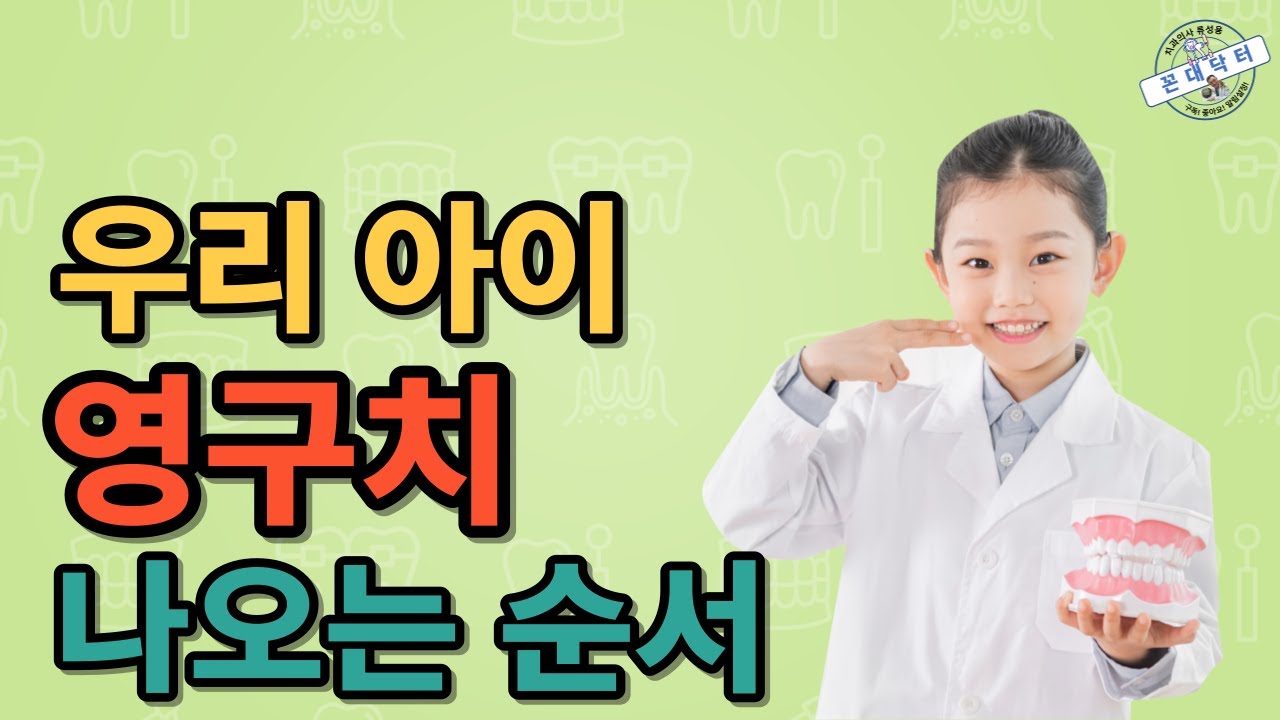 우리 아이 영구치 맹출 시기 및 순서 유치 빠지는 순서 #소아치과 #영구치 #치아교정 #치과의사 #치과 #육아 #육아꿀팁 ...