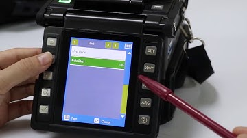 operation menu of COMWAY C10 optic fiber fusion splicer