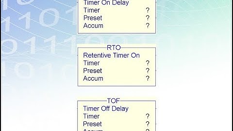 LD 12 - Timers Introduction TON RTO TOF - Easy PLC Programming Tutorials for Beginners