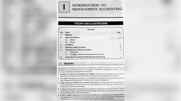 SYBCOM SEM-III | MODULE:1 INTRODUCTION TO MANGEMENT ACCOUNTING MANAN PRAKASHAN NOTES