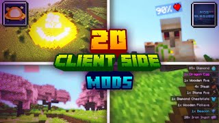 The BEST 20 Minecraft Client Side Mods for 2025 (Forge & Fabric)
