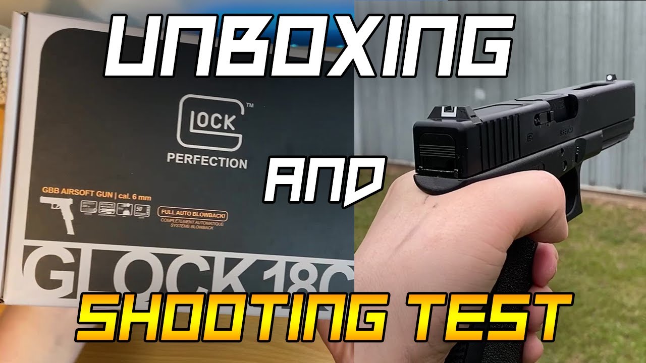 Elite Force Glock18c Unboxing and Shooting Test!!!