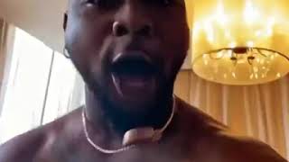 This is so funny Davido legitely Opened his front camera and just started shouting Tule😂