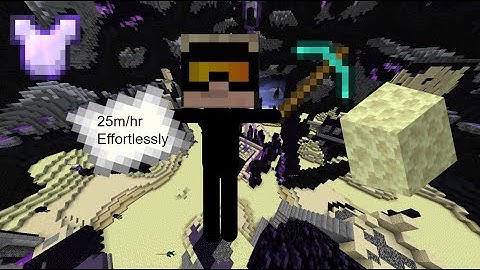 The effortless alternative to diamond mining - Endstone mining 25m/hr+ - Hypixel Skyblock Ironman