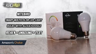 NiteBird - Smart Multi-color Dimmable LED Light Bulbs | W/ Amazon Alexa & Google Home [REVIEW] screenshot 1