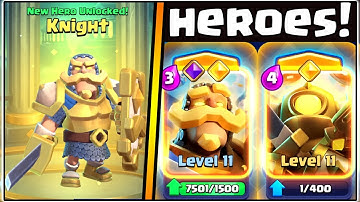HOW TO UNLOCK HEROES IN CLASH ROYALE!