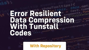 Error Resilient Data Compression With Tunstall Codes