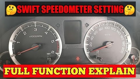 👍Swift Meter Settings Adjust Lightings Brightness Trip Time Setting Car Meter 👍