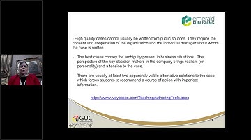 Case Writing for the Middle East -  Emerald Publishing Webinar