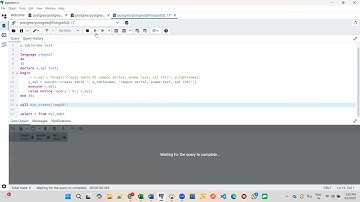 Part 100 - PostgreSQL - PL pgSQL - Dynamic SQL - Create By Ramesh Babu Bollu