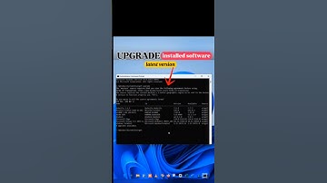 Upgrade installed software using Winget Command. #windows11