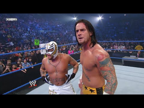 CM Punk & Rey Mysterio vs Edge & Chavo Guerrero: WWE SmackDown February 1, 2008 HD (2/2)