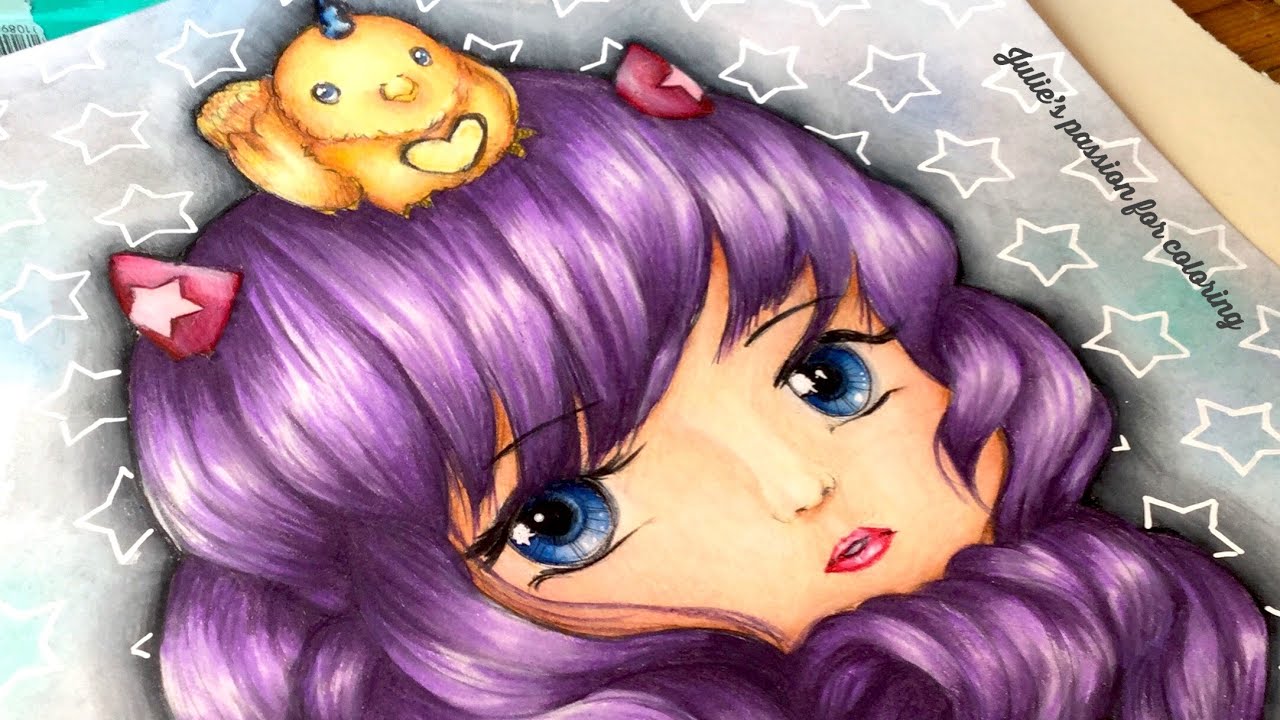 POP MANGA by Camilla dErrico   prismacolor pencils   color along