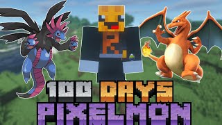I Spent 100 Days in Minecraft Pixelmon (Hardcore)