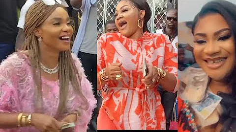 Mercy Aigbe, Iyabo Ojo,Pasuma,Mompha,Others Shut Down Lagos At Nkechi Blessing Luxury Store Opening