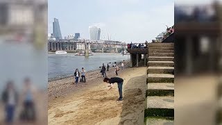 Doing A Double Gainer At The Beach