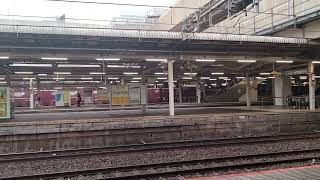 EH200形牽引のコンテナ輸送が大宮駅10番線を通過するシーン(2024/03/25)