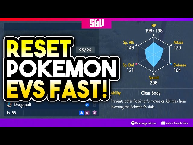 Fastest way to reset EVs In Pokemon Scarlet and Violet! 