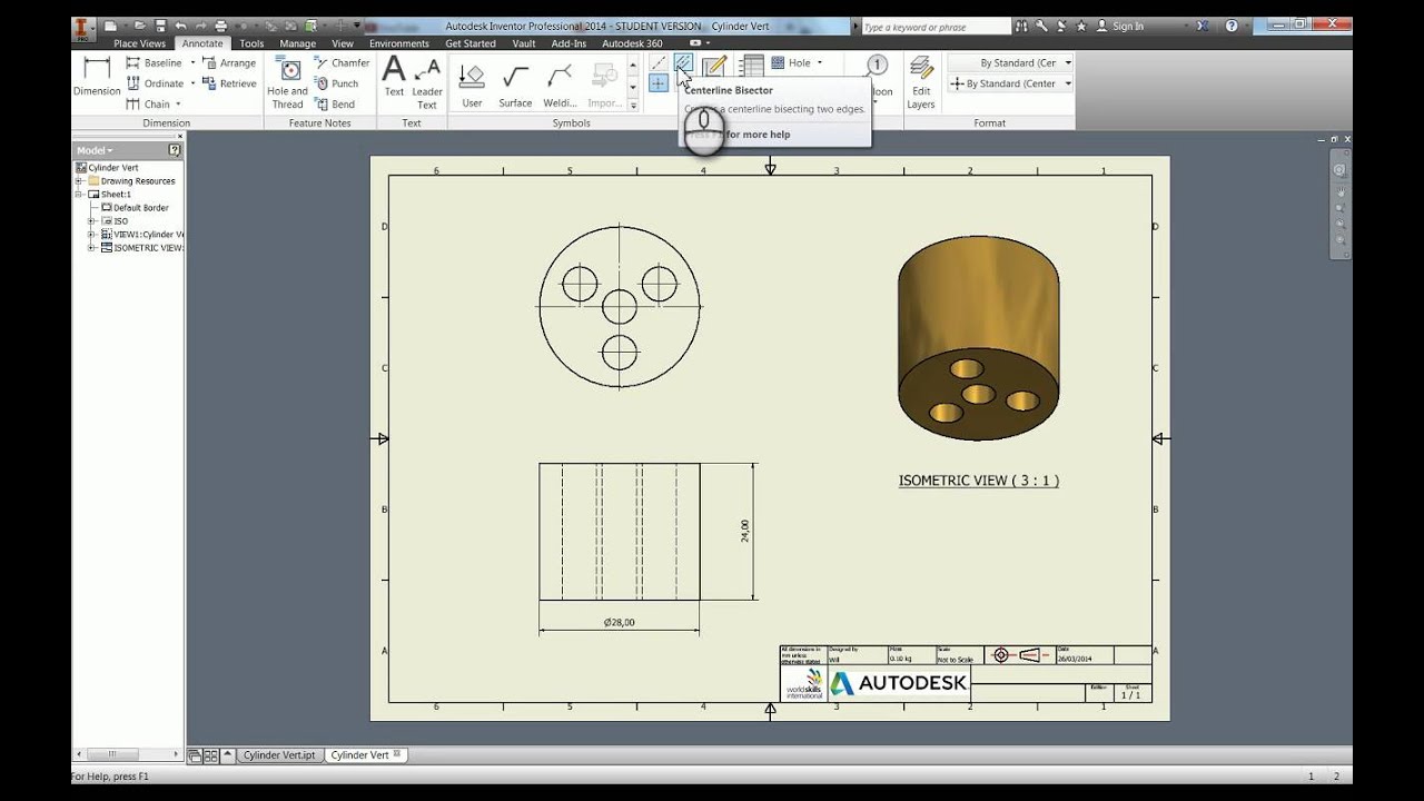 autodesk inventor tutorial book