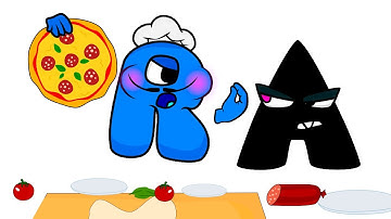 ITALIAN ALPHABET LORE " Q R " 4 part | Alphabet Lore | Animation
