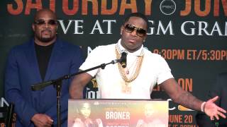 adrien broner vs shawn porter why ab was late to press conference - EsNews