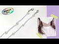 비즈 바늘 사용법 | 비즈 꽃 마스크 목걸이 만들기 | beads flower mask strap