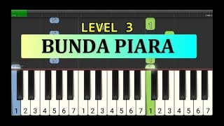 Download Lagu nada piano bunda piara - piano level 3 - instrumen lagu anak anak cerdas MP3