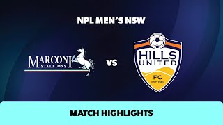 NPL Men's NSW Round 13 Highlights –Marconi Stallions v Hills United