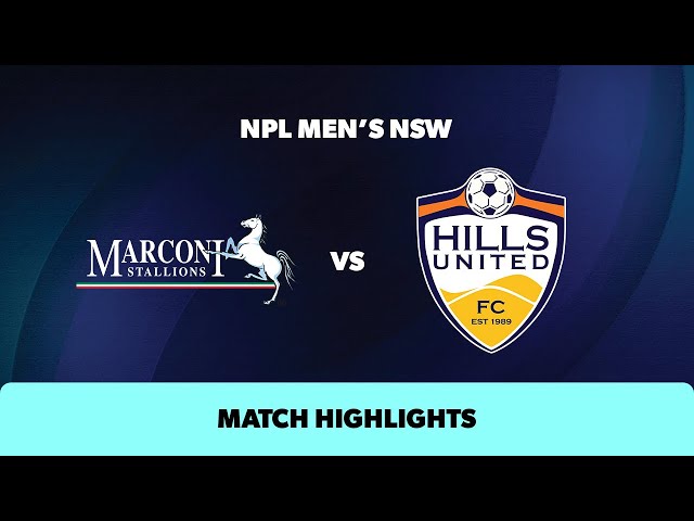 NPL Men's NSW Round 13 Highlights –Marconi Stallions v Hills United