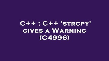 C++ : C++ 