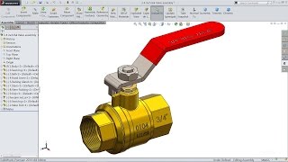 Solidworks tutorial | Sketch Ball Valve in Solidworks