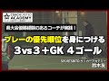 ジュニア年代の指導者必見!プレーの優先順位を身につけるトレーニング