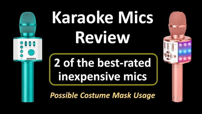 Set of 2 Wireless Karaoke Microphones – 11 Hour Run Time, USB Charging  Cable Included - Intempo Store