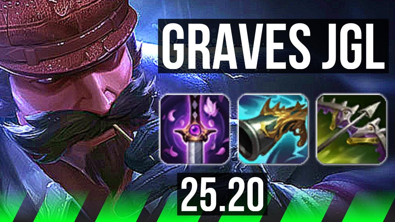 GRAVES vs KINDRED (JGL) | 18/0/2, Legendary, 6 solo kills | EUW Master | 25.20