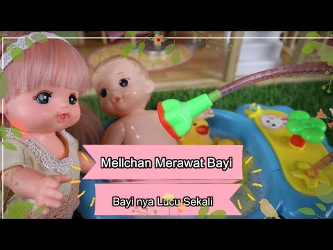 mell-chan-merawat-dan-memandikan-bayi---bak-mandi-boneka-unboxing-mainan-boneka-popob-tv-ep-44