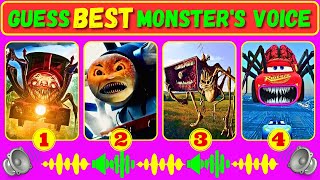 Guess Monster Voice Choo Choo Charles, Spider Thomas, MegaHorn, McQueen Eater Coffin Dance