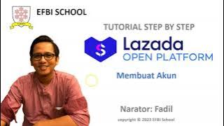 Tutorial Lazada Open Platform - 1 Membuat Akun